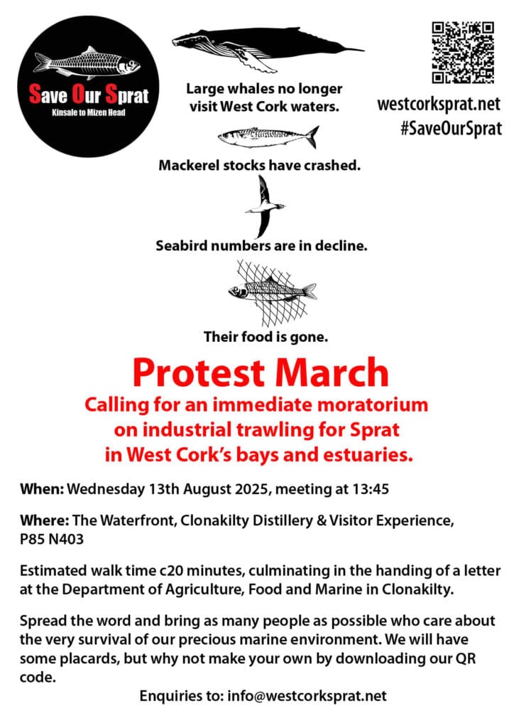 Save Our Sprat Protest March Clonakilty 13 August 2025